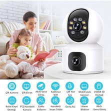 3dcool 3D-2000HM Hieasy 4mp 2 Kameralı Ptz Hareketli Kablosuz Bebek Kamerası