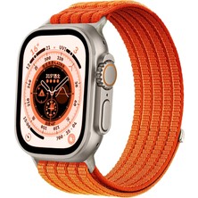MMP Shop Apple Watch 11 / 10 46MM 49 / 45 / 44 mm Uyumlu Series 9/8/7/6/5/4/3/se Uyumlu Hasır Örgü Spor Cırtlı Kordon