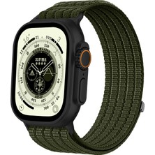 MMP Shop Apple Watch 11 / 10 46MM 49 / 45 / 44 mm Uyumlu Series 9/8/7/6/5/4/3/se Uyumlu Hasır Örgü Spor Cırtlı Kordon