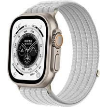 MMP Shop Apple Watch 10 / 11 42MM 41 / 40 / 38 mm Uyumlu Series 9/8/7/6/5/4/3/se Uyumlu Hasır Örgü Spor Cırtlı Kordon