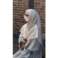 Qalortex Scarf Premium Jakarlı Sare Büyük Boy Eşarp-Tas