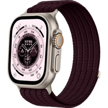 MMP Shop Apple Watch 10 / 11 42MM 41 / 40 / 38 mm Uyumlu Series 9/8/7/6/5/4/3/se Uyumlu Hasır Örgü Spor Cırtlı Kordon
