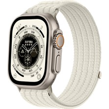 MMP Shop Apple Watch 10 / 11 42MM 41 / 40 / 38 mm Uyumlu Series 9/8/7/6/5/4/3/se Uyumlu Hasır Örgü Spor Cırtlı Kordon