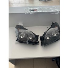 Opel Astra H Sağ Sol Far Siyah Zeminli