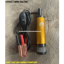 Mrş Mrs 12VOLT 1/2 Zeytin Yağ Pompası Mazot Aktarma Pompası Mini Dalgıç Su Sıvı Pompası