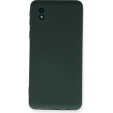Magicool Samsung Galaxy A01 Core Kılıf Nano Içi Kadife Silikon - Koyu Yeşil