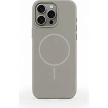 Velvoria iPhone 14 Pro Max Aura Akıllı Magsafe Animasyonlu Silikon Kılıf Uzay Gri