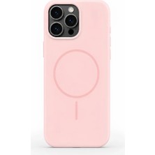 Velvoria iPhone 16 Pro Max Aura Akıllı Magsafe Animasyonlu Silikon Kılıf Açık Pembe