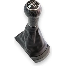 Mette Seat Ibiza 2002-2008 Vites Topuzu Körük Çerçeve 5 Ileri Siyah Kapak 6L0711113K