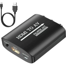 Temiz Pazar 4334 HDMI To Av Rca Tos Çevirici Dönüştürücü Adaptör