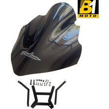 B1 Moto Bajaj Pulsar Ns 200 (2011-2026 Uyumlu) Ön Cam-Siperlik Füme (3 Adet Hafif Defolu)