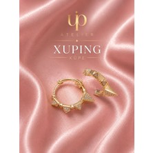 Xuping Jewelry Xuping Üçgen Zirkon Taşlı Modern Küpe