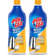 Porçöz Ekstra Güçlü Pas ve Kireç Çözücü 1l x 2 Adet