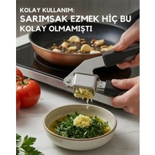 Moon Dizayn Metal Lüks Sarımsak Ezici