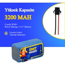 Ümit Maker Coredy R500+ Robot Süpürge 3200 Mah Batarya