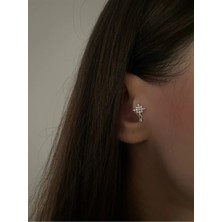 OkkoStore Kadın Sallantı Detaylı Kuzey Yıldızı Tragus Piercing