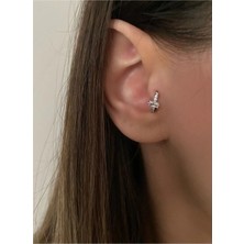 OkkoStore Kadın Silver Baget Taşlı Halka Tragus