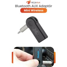 MEGAHAWK Bluetooth Aux Adaptör Araç Içi Kablosuz Müzik Alıcı Handsfree Mini Wireless Receiver