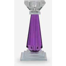 Onemay Kristal Mor Şamdan 21CM