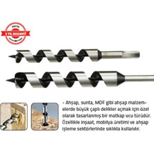 Tomax Ağaç Delme Matkap Ucu Kısa 8 x 125 mm Hex