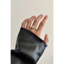 OkkoStore Markiz Kesim Çift Sıra Yüzük