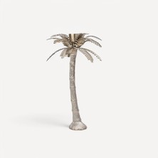 Onemay Palms Gümüş Küçük Boy Dekoratif Mumluk