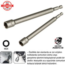 Tomax Manyetik Somun Adaptörü 10 x 150 mm Ekstra Uzun (1 Adet)