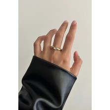 OkkoStore Renkli Oval Taş Ayarlanabilir Yüzük