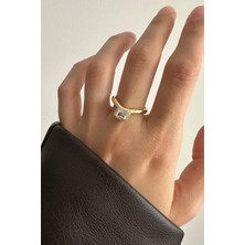 OkkoStore Baget Taşlı Ayarlanabilir Yüzük