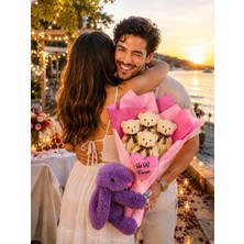 Özgüner Oyuncak Kişiye Özel Peluş Ayıcık Buketi | Sevgiliye Romantik Hediye