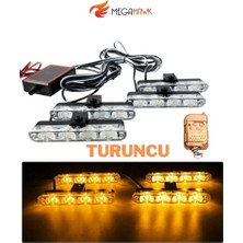 MEGAHAWK Panjur Içi Çakar Turuncu 4x4 Uzaktan Kumandalı