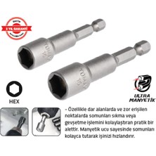 Tomax Manyetik Somun Adaptörü 8 x 65 mm (10 Adet)