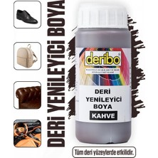 Deribo Deri Eşya, Ayakkabı, Koltuk, Direksiyon, Çanta, Deri Yenileyici Boya. 100ML. Sünger Hediyeli.