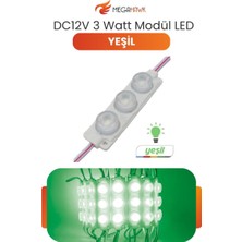 MEGAHAWK Dc 12V 3W Yeşil Modül Parmak LED Su Geçirmez Tabela Aydınlatma Dekoratif LED Modül 10 Adet