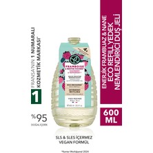 Yves Rocher Eko Refill Yedek Duş Jeli-Nemlendirici Enerjik Frambuaz Nane- Sls,sles Içermez,vegan- 600ML