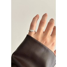 OkkoStore Mini Taşlı Kalp Serçe Parmak Yüzük
