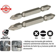 Tomax Çift Taraflı Bits Uç Ph 1 - Ph 2 x 65 mm (20 Adet)