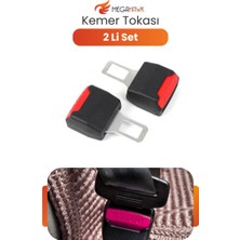 MEGAHAWK Emniyet Kemeri Yükseltme Aparatı 2’li Set Universal Metal Uç