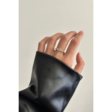 OkkoStore Kadın Minik Taşlı Göz Ayarlanabilir Yüzük