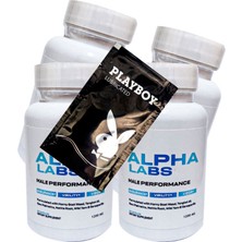 Tiklad Playboy Jel + Alpha Labs Erkeklere Özel Soft Jel Formunda 60'lı x 4 Adet