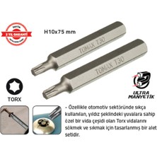 Tomax Torx Otomotiv Bits Uç (H10 T.40 x 75 Mm) (8 Adet)