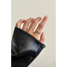 OkkoStore Mini Taşlı Çapraz Yüzük