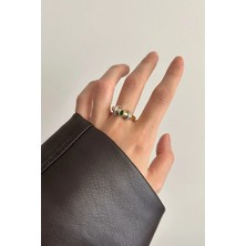 OkkoStore Yeşil Damla Taş Ayarlanabilir Yüzük