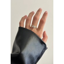 OkkoStore Çift Taşlı Ayarlanabilir Yüzük