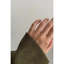 OkkoStore Mini Taşlar Yılan Serçe Parmak Yüzük
