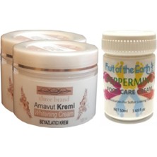 Tiklad Hintohu Three Brand 100ML Arnavut Aklık Kremi 2AD+FOOT Carecream 50ML Ayak Bakım Kremi Naneferahlığ