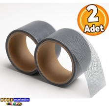 SLC Marketim Sineklik Tamir Bandı 50mm x 2m Kendinden Yapışkanlı Yama Bandı Delik ve Yırtık Onarım (2 Adet)
