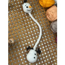 Talin Handmade El Yapımı Örgü Kardan Adam Çanta ve Araba Süsü – Bağlamalı Dekoratif Aksesuar