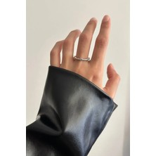 OkkoStore Sıralı Kalpler Ayarlanabilir Yüzük