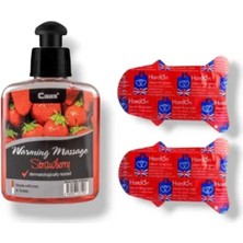 Tiklad Caas Çilek Aromalı Masaj Yağı 100 ml - Erkeklere Özel 6'lı - 2 Adet